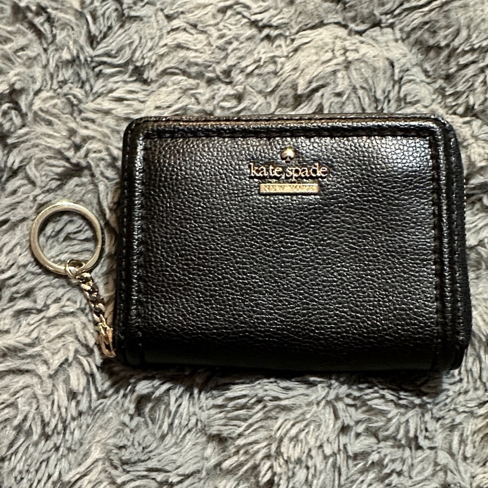 Kate Spade Black Leather Key Holder